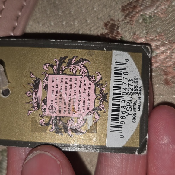 Vintage NWT PINK Juicy couture MINI wallet KEYCHAIN - Picture 2 of 7